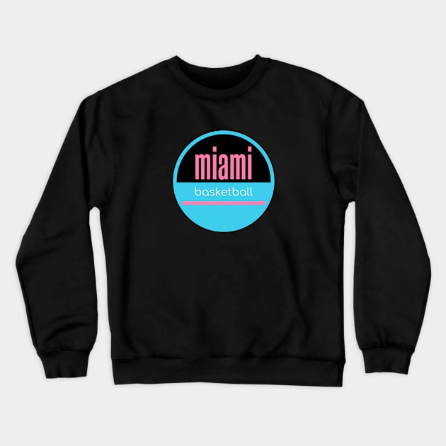 miami basketball Crewneck Sweatshirt by BVHstudio